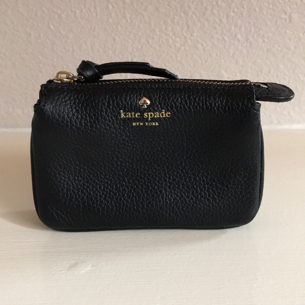 KATE SPADE mini natasha coin wallet black